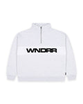 MOTIF 1/4 ZIP SWEAT - WHITE MARLE