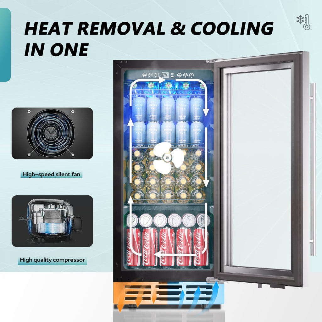 Euhomy Splash 126 Beverage Refrigerator