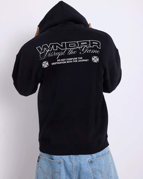 DISPLACE HOOD SWEAT - BLACK