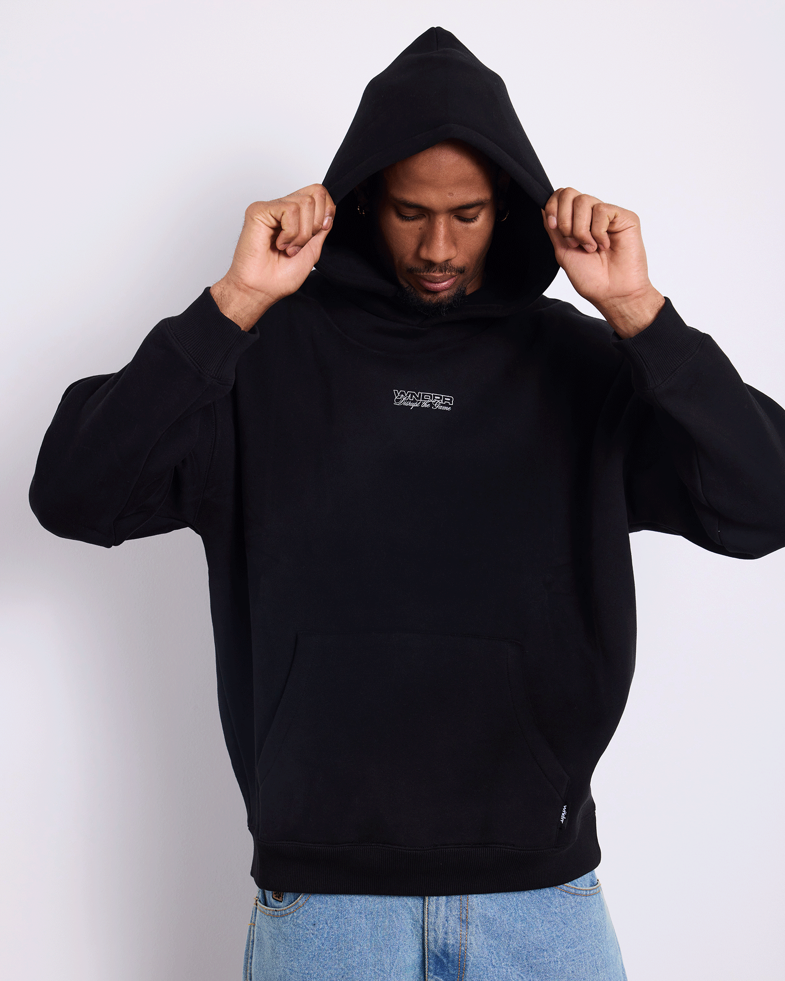 DISPLACE HOOD SWEAT - BLACK