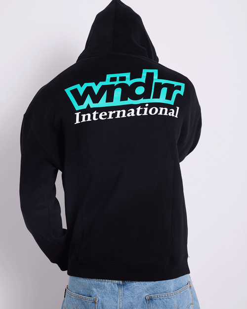INTERNATIONAL HOOD SWEAT - BLACK
