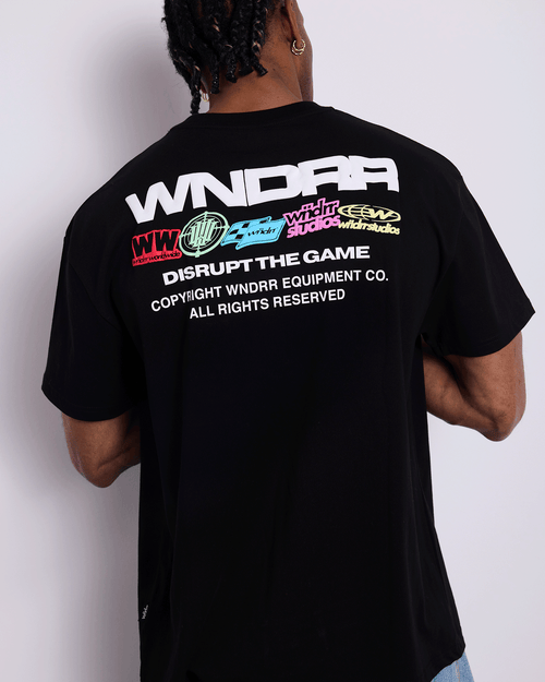 MARK BOX FIT TEE - BLACK